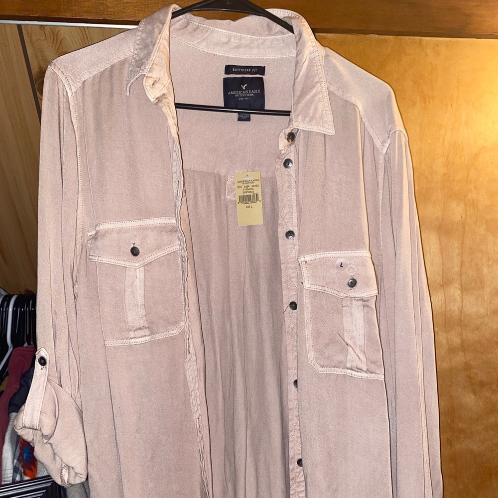 American eagle button up